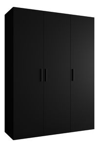 Ormar za garderobu 150 cm Borry 1 (crna + crna)