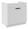 Alsó konyhaszekrény a mosogatóhoz   Lucid 80 ZL 1S BB (korpus: fehér + front: mdf fehér)