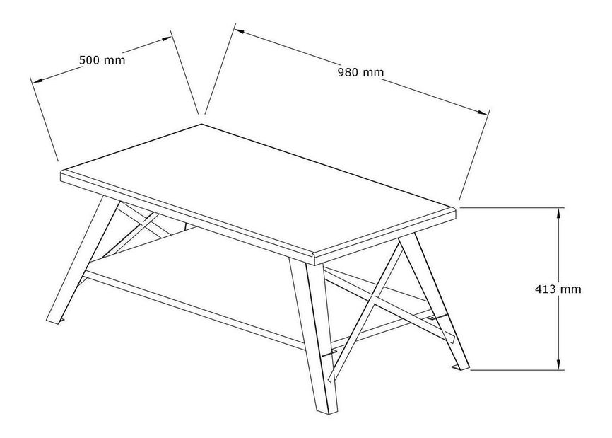 Stolić za kavu Kognac (orah)