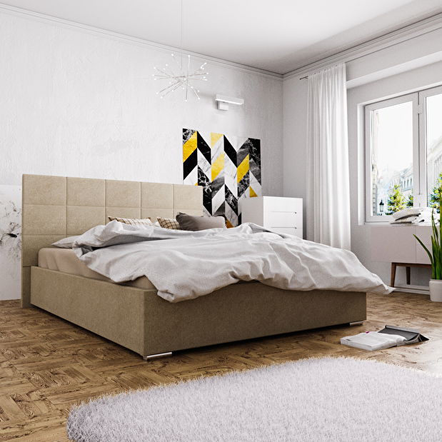 Manželská posteľ 160 cm Foxxie 4 (hnedá)