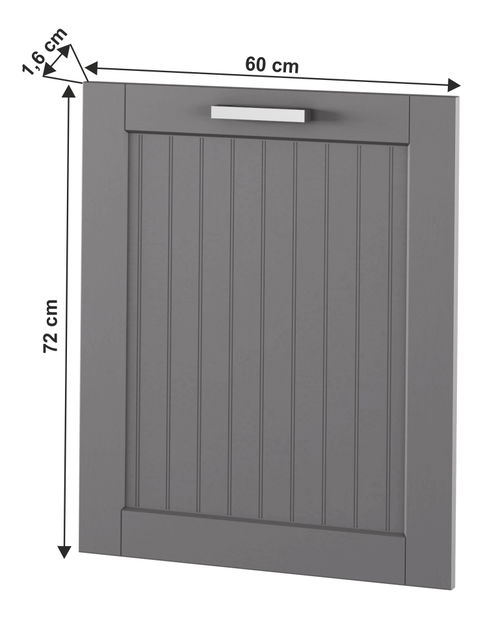 Dvierka na umývačku riadu Janne Typ 59 (tmavosivá)