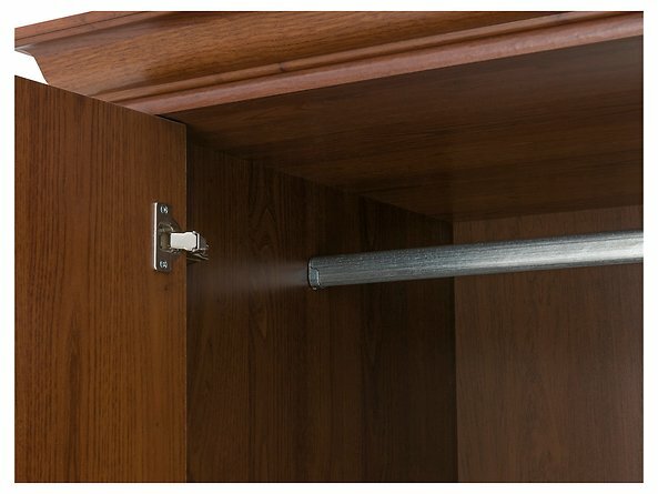 Šatníková skriňa BRW KENT ESZF 2D1S (Gaštan)