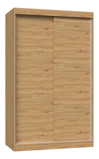 Šatníková skriňa s posuvnými dverami Igatossa 120 A (dub artisan)