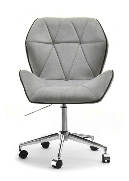 Fotel Velma M (szürke + króm)