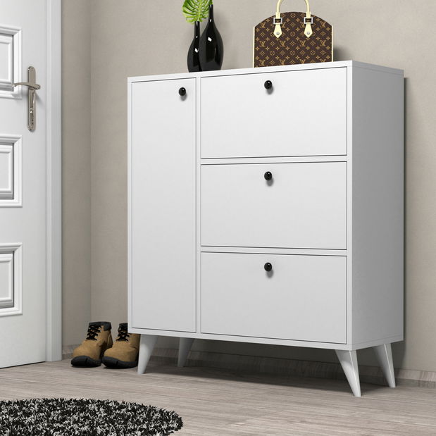 Dulap pentru pantofi Bellia (alb) *vânzare