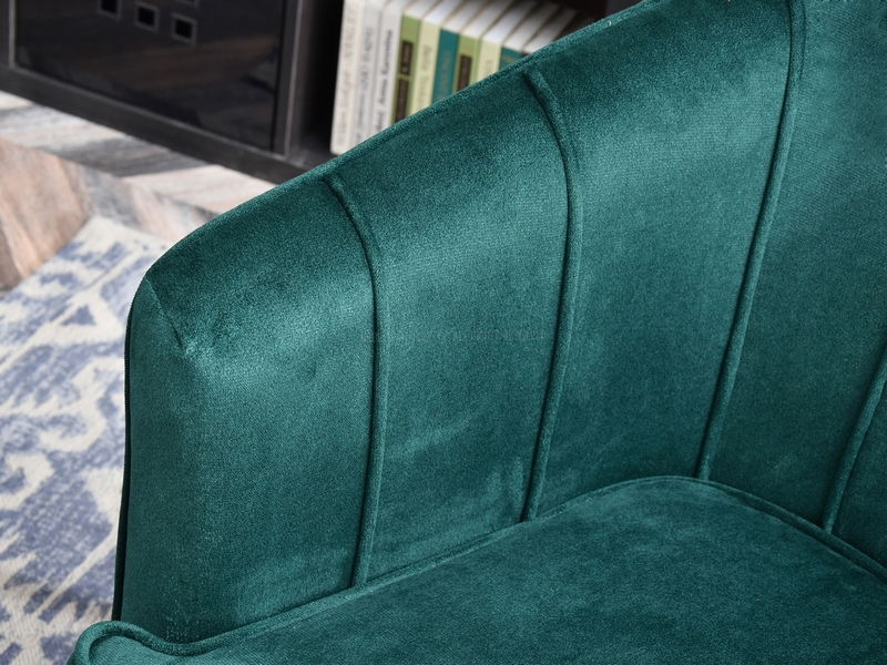 Fotelja Etimee F (zelena + crna)