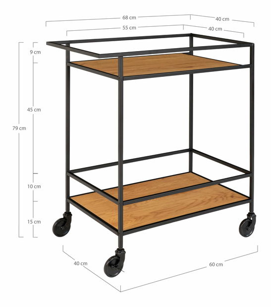 Ručna kolica Vistalia 2 (prirodna)