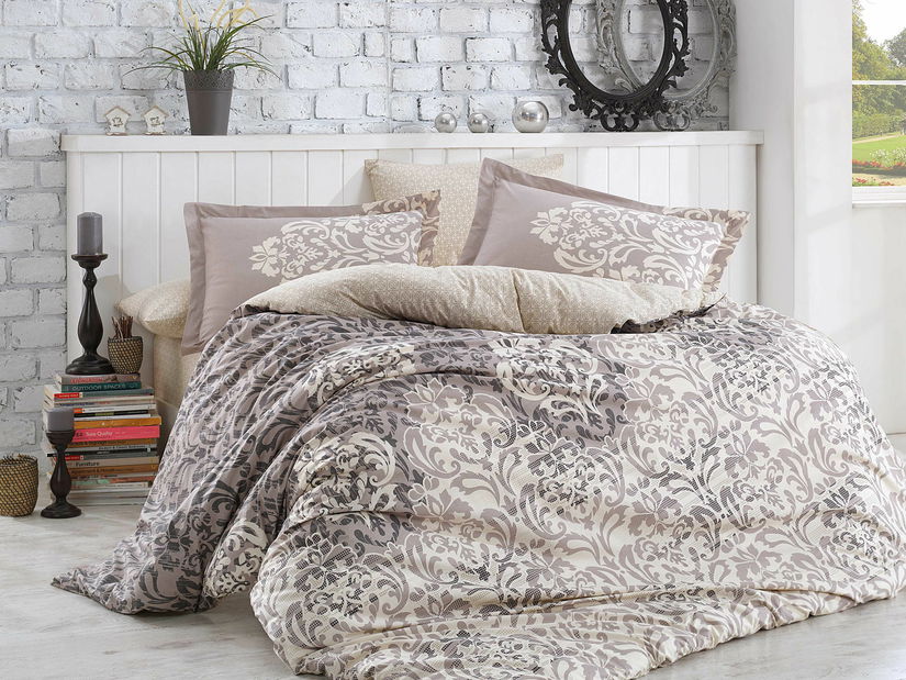 Ágynemű 200 x 220 cm Sirena (szürke + krém)