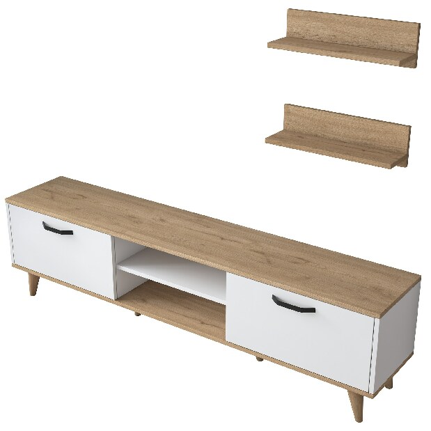 Mobilier living Martha 1043 (Alb + Nuc)