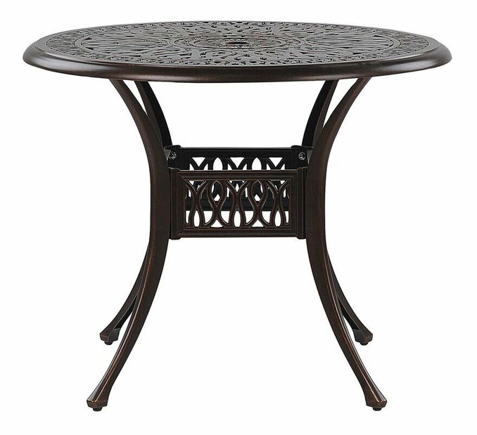 Záhradný stôl ANECO (tmavohnedá) (pre 4 osoby)