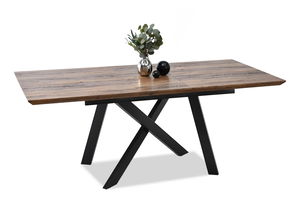 Jedálenský stôl Timmy (orech + čierna)