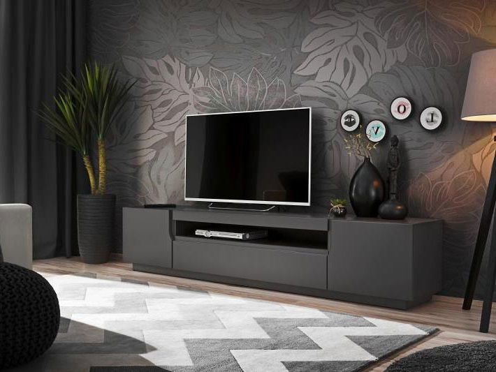 TV asztal Eros (matt grafit)