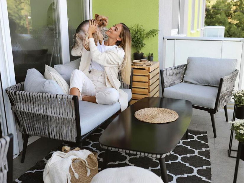 Sedacia súprava Prezo (sivá)