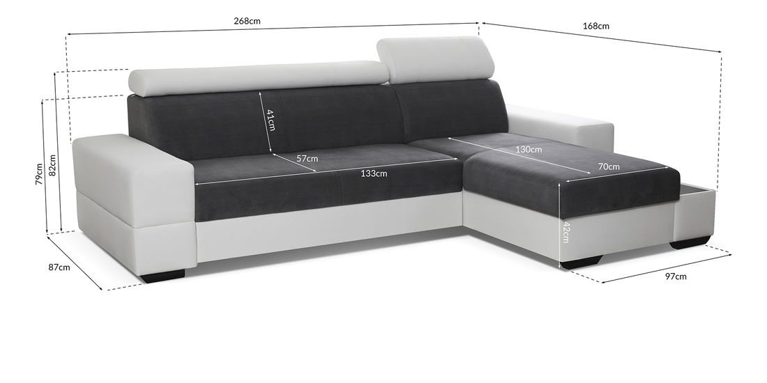 Sarokkanapé Lacey (bézs + világos rózsaszín) (B)