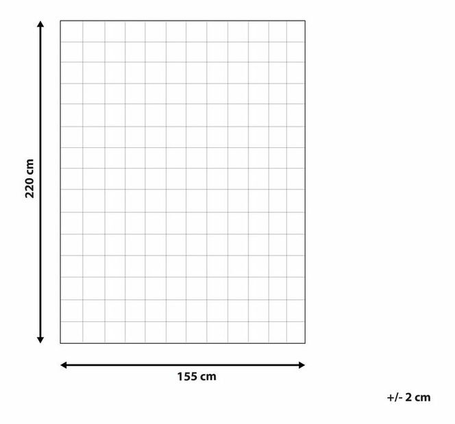 Paplan 155 x 220 cm Amina (fehér)
