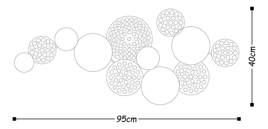 Fali dekoráció Aralia