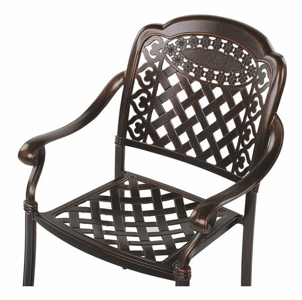 Set 4 buc. scaune de grădină MENEF (maro închis)