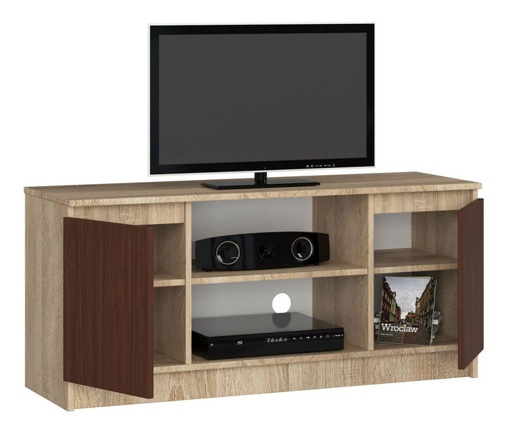 TV stolík Darian (dub sonoma + wenge)
