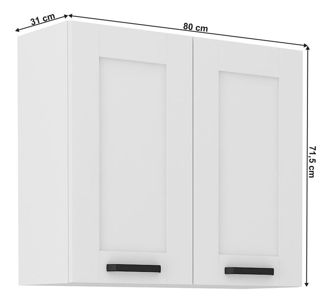 Gornji ormarić Lesana 1 (bijela) 80 G-72 2 F 
