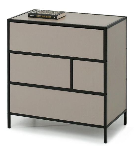 Comodă Soren Kom (bej + negru)