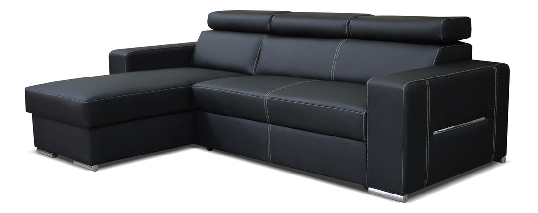 Rohová sedačka Aris L+2F (čierna) (L)
