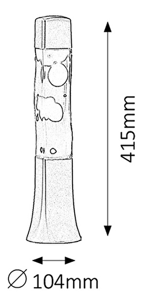 Dekoratívne svietidlo Marshal 4109 (červená + žltá + strieborná)