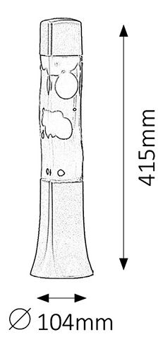 Dekoratívne svietidlo Marshal 4109 (červená + žltá + strieborná)