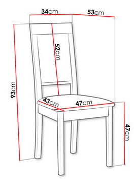 Étkezőszék Hellen XIII (sonoma + barna)
