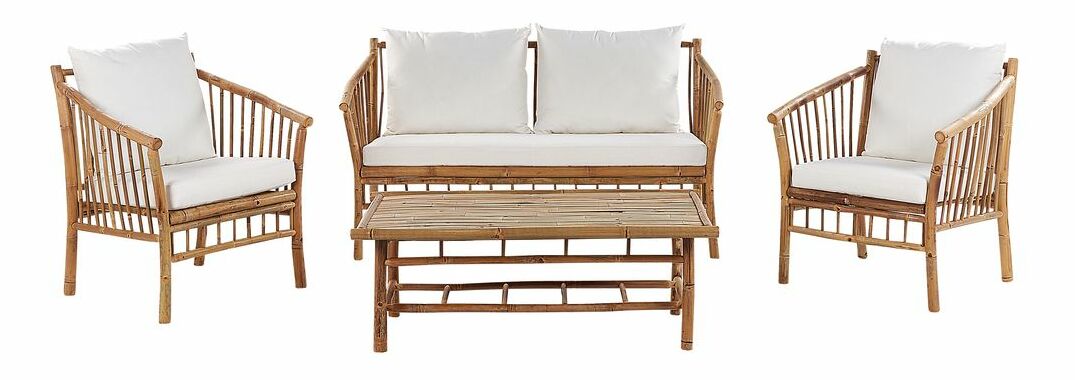 Set mobilier de grădină Magza (lemn deschis)