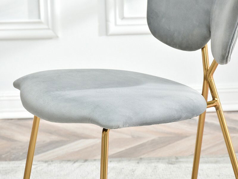 Stolička Wrangler (sivá + zlatá)