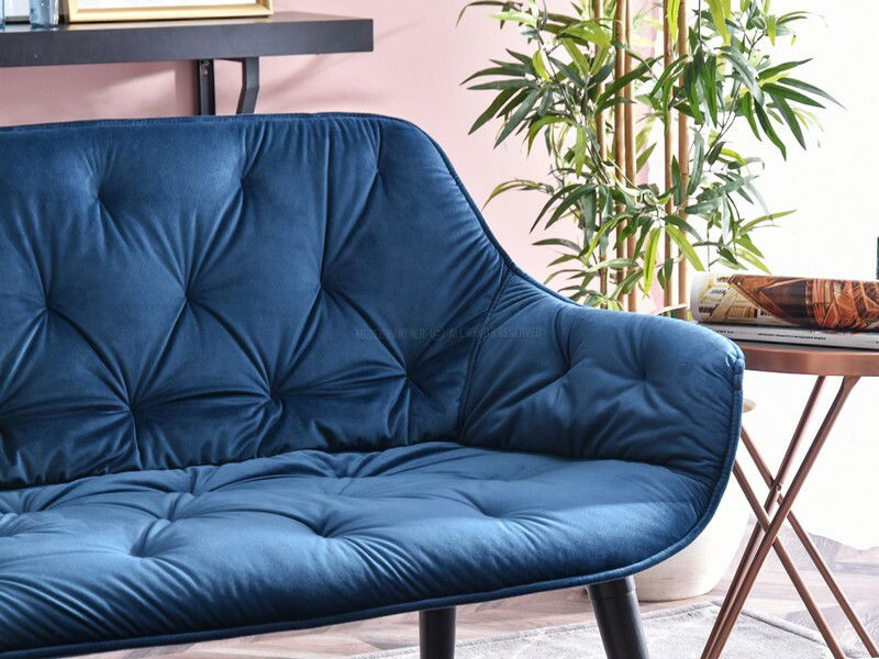 Pohovka Igor (námorícka modrá + čierna)