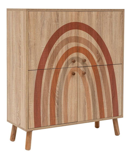 Skrinka Maluxe (viacfarebná prírodná)