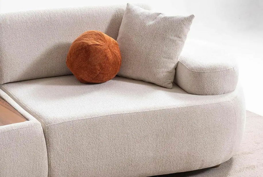 Rohová sedacia súprava Rion (krémová)