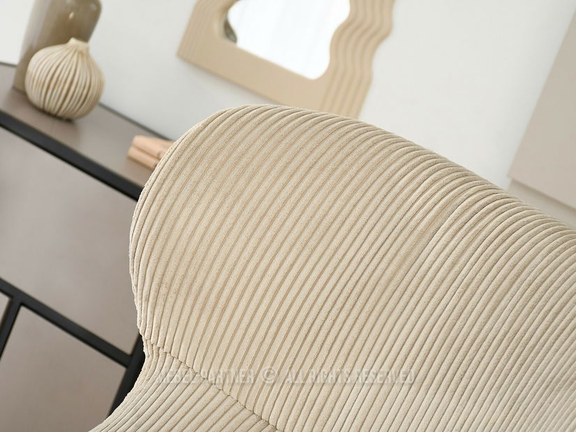 Fotoliu relax Condorin (nisipiu + negru) (cu suport)