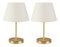 Set stolnih lampi (2 kom.) Astalasso 1 (svijetlosiva + zlatna)