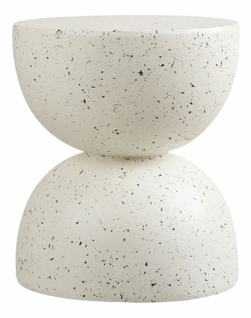 Príručný stolík Bsiselia (sivobiela)