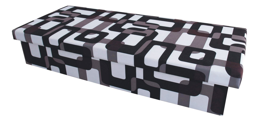 Jednolôžková posteľ (váľanda) 80 cm Benab Solo čiernobiela (s matracom)