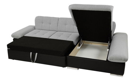 Kutna garnitura s funkcijom spavanja Raphael (D) (ekokoža Soft 017 + Lux 06 + Lux 05) *Outlet moguća oštećenja