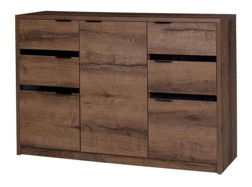 Komoda Desayuno K3D4SZ (dub monastery + lesk čierny)