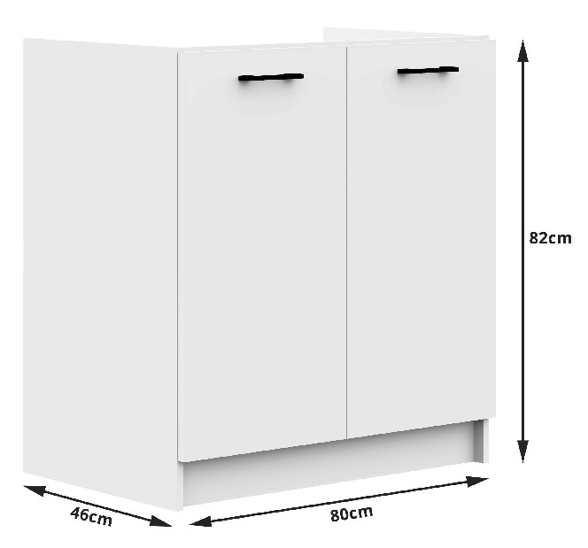 Kuchynská zostava 180 cm Ozara (biela)