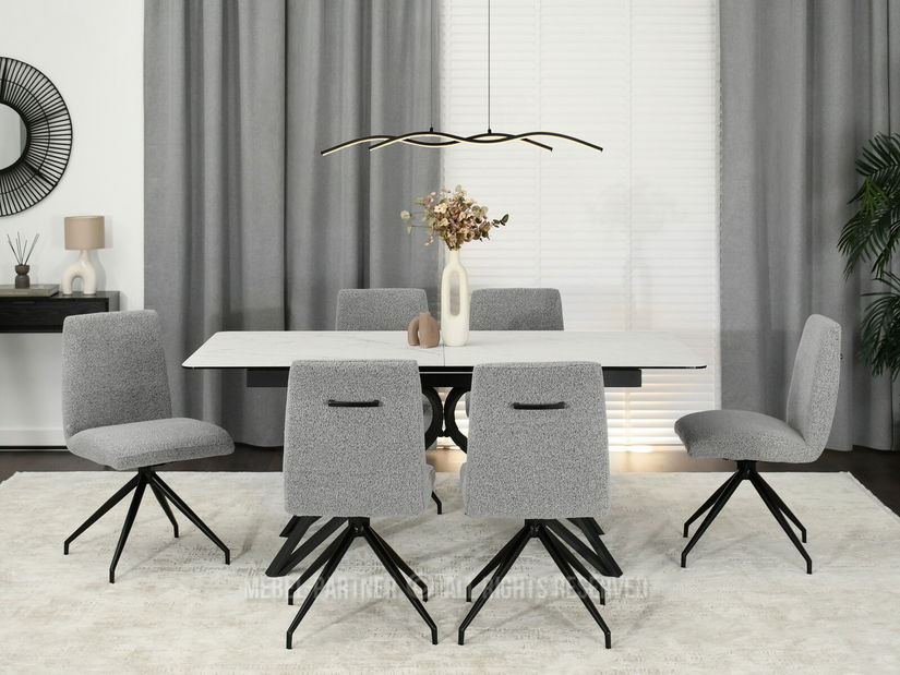 Stolica Neil (siva + crna)