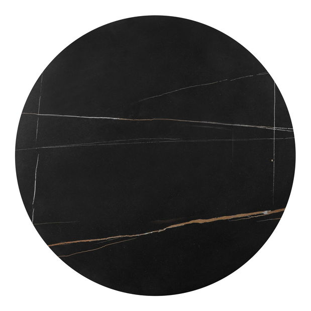 Set 2 buc. măsuțe cafea Fantoma (marmură negru + auriu) *vânzare stoc