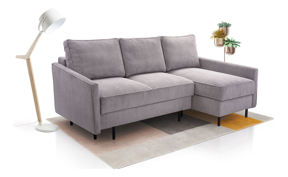 Rohová sedačka Robia (P) (fialová)