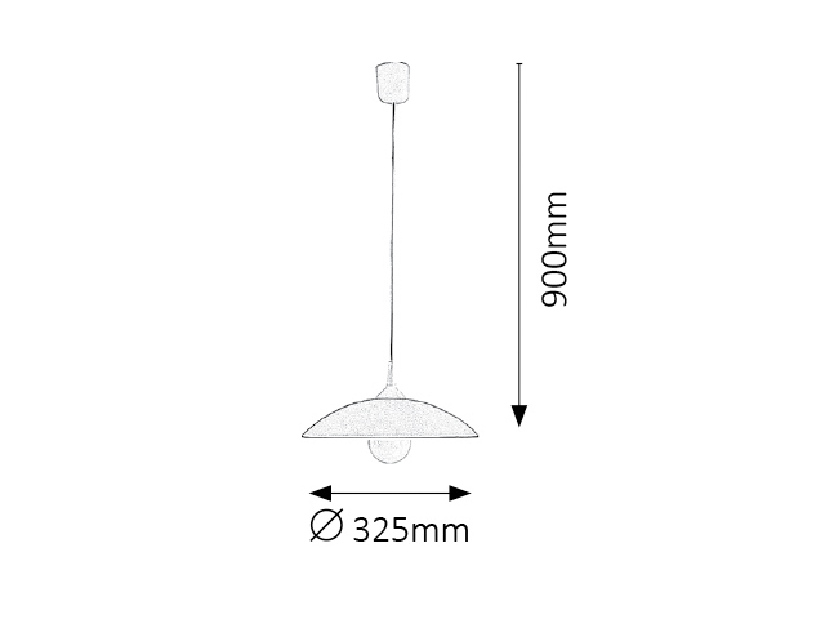 Závesné svietidlo Cupola Range 1407 (bordová)