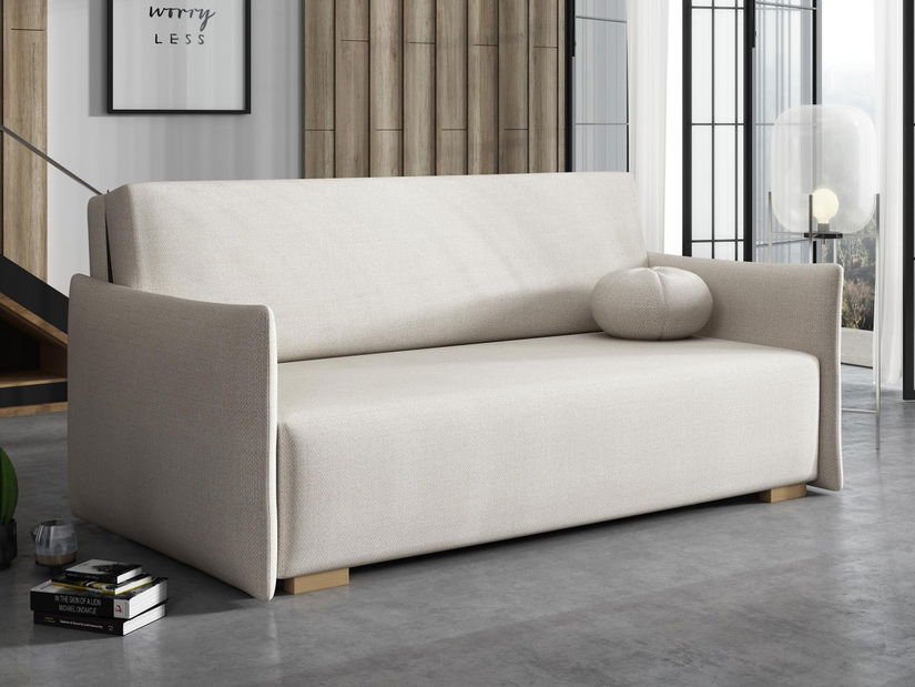 Rozkladacia pohovka Carivia Glov IV (krémová) (s úl. priestorom)