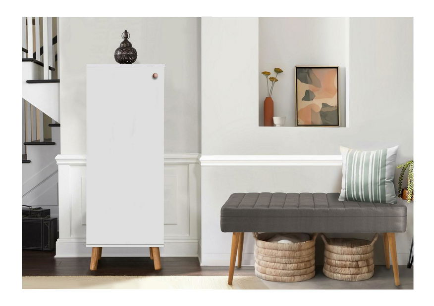 Mobilier hol Beside 1 (alb + gri)