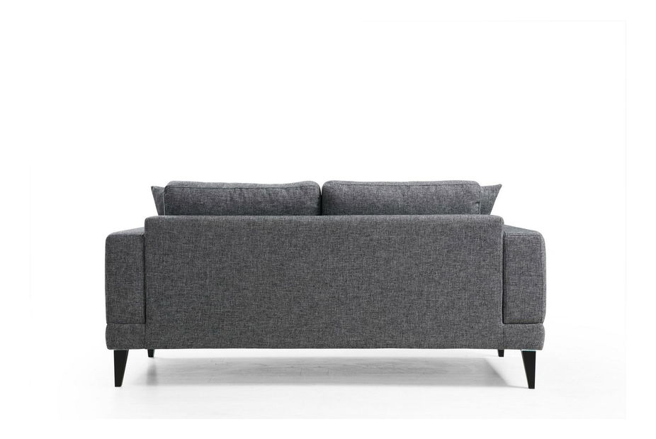 Kétszemélyes kanapé Noro (sötétszürke + fekete)