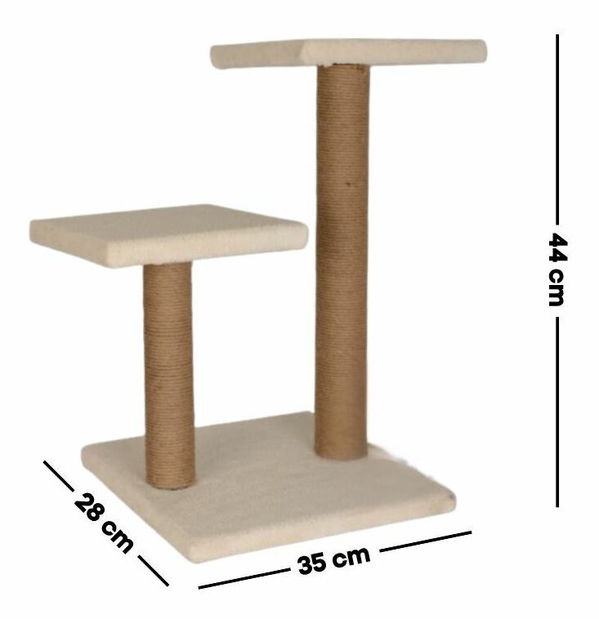 Škrabadlo pre mačky Lussi (Biela)