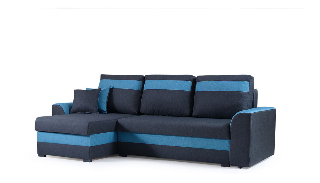 Kutna garnitura Maxtom (tamnoplava + plava) (L) 