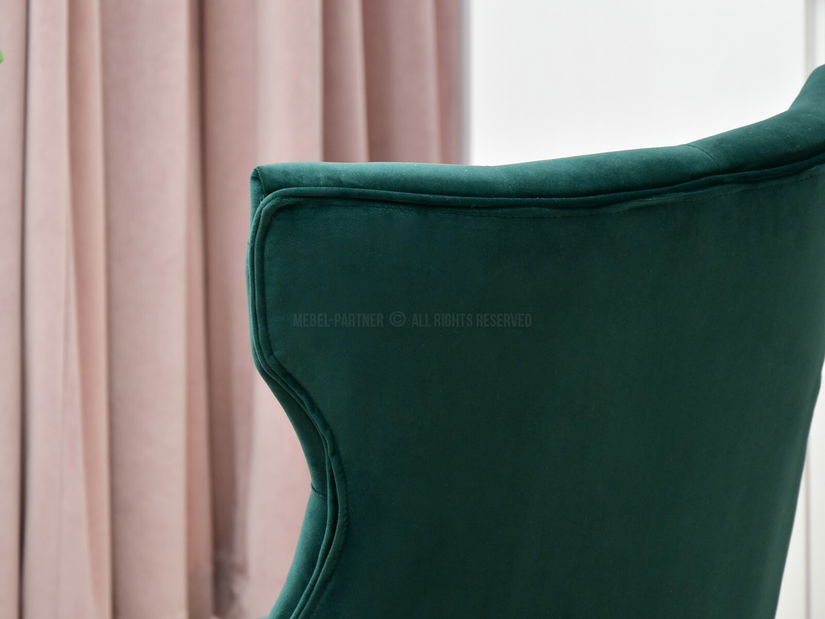 Fotelja Elza (zelena + krom)